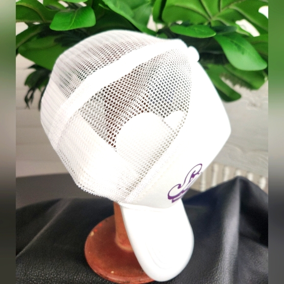 White and Purple Trucker Hat - Picture 4 of 5